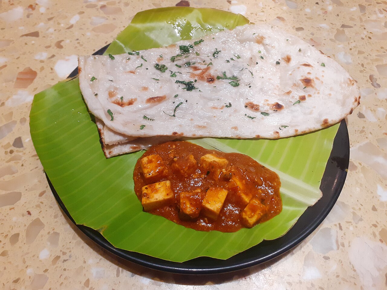 Paneer butter masala med naan